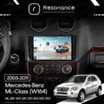 Магнітола Mercedes-Benz ML-Class (W164) ML 350 300 320 450 (2005-2011) [глянець] Resonance Ultra M2 2/32, 9" QLED - Зображення 10