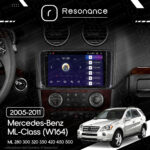 Магнітола Mercedes-Benz ML-Class (W164) ML 350 300 320 450 (2005-2011) [глянець] Resonance Ultra M2 2/32, 9.5" 2K QLED - Зображення 7