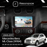 Магнітола Mercedes-Benz ML-Class (W164) ML 350 300 320 450 (2005-2011) [глянець] Resonance Ultra M2 2/32, 9.5" 2K QLED - Зображення 10