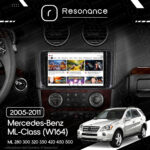 Магнітола Mercedes-Benz ML-Class (W164) ML 350 300 320 450 (2005-2011) [глянець] Resonance Ultra M4 4/32, 9.5" 2K QLED - Зображення 5