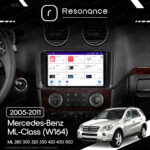 Магнітола Mercedes-Benz ML-Class (W164) ML 350 300 320 450 (2005-2011) [глянець] Resonance Ultra M4 4/32, 9.5" 2K QLED - Зображення 9
