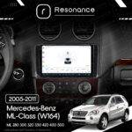 Магнітола Mercedes-Benz ML-Class (W164) ML 350 300 320 450 (2005-2011) [глянець] DUDU 6 9.5" 2K QLED, 8/128 - Зображення 6