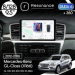Магнітола Mercedes-Benz GL-Class (X166) GL 350 400 450 500 (2012-2016) DUDU 6 9.5" 2K QLED, 8/128, 360