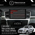 Магнітола Mercedes-Benz ML-Class (W166) ML 250 300 350 400 (2011-2015) Resonance Ultra T100 2/32, 9" IPS (CarPlay) - Зображення 8