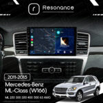 Магнітола Mercedes-Benz ML-Class (W166) ML 250 300 350 400 (2011-2015) Resonance Ultra M2 2/32, 9" QLED - Зображення 7