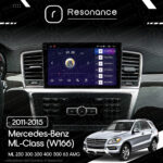 Магнітола Mercedes-Benz ML-Class (W166) ML 250 300 350 400 (2011-2015) Resonance Ultra M2 2/32, 9.5" 2K QLED - Зображення 8