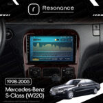 Магнітола Mercedes-Benz S-Class (W220) (1998-2005) Resonance Ultra M4 4/32, 9" 2K QLED - Зображення 8