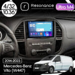 Магнітола Mercedes-Benz Vito (W447) (2014-2023) [Ver. 1] Resonance Ultra M4 4/32, 10.36" 2K QLED