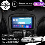 Магнітола Mercedes-Benz SL-Class (R230) (2001-2006) Resonance Ultra M6 (7862) 6/128, 9" QLED, 360