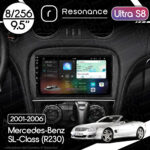 Магнітола Mercedes-Benz SL-Class (R230) (2001-2006) Resonance Ultra S8 (7870) 8/256, 9" 2K QLED, 360