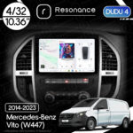 Магнітола Mercedes-Benz Vito (W447) (2014-2023) [Ver. 2] DUDU 4 10.36" QLED, 4/32