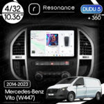 Магнітола Mercedes-Benz Vito (W447) (2014-2023) [Ver. 2] DUDU 5 10.36" QLED, 4/32, 360
