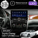 Магнітола Toyota Camry 7 (XV50) (2011-2014) [EU] Resonance L300 4/32 10.33" QLED, 360 (Audi Style)