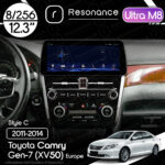 Магнітола Toyota Camry 7 (XV50) (2011-2014) [EU] Resonance Ultra M8 (7862) 8/256, 12.3" QLED, 360 (BMW Style)