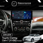 Магнітола Toyota Camry 7 (XV50) (2011-2014) [EU] Resonance L600 6/128 12.3" QLED, 360 (Audi Style) - Зображення 7