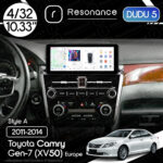 Магнітола Toyota Camry 7 (XV50) (2011-2014) [EU] DUDU 5 10.33" 2K QLED, 4/32, 360 (Style A)