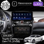 Магнітола Toyota Camry 7 FL (XV55) (2014-2018) [EU] Resonance L300 4/32 10.33" QLED, 360 (Audi Style)