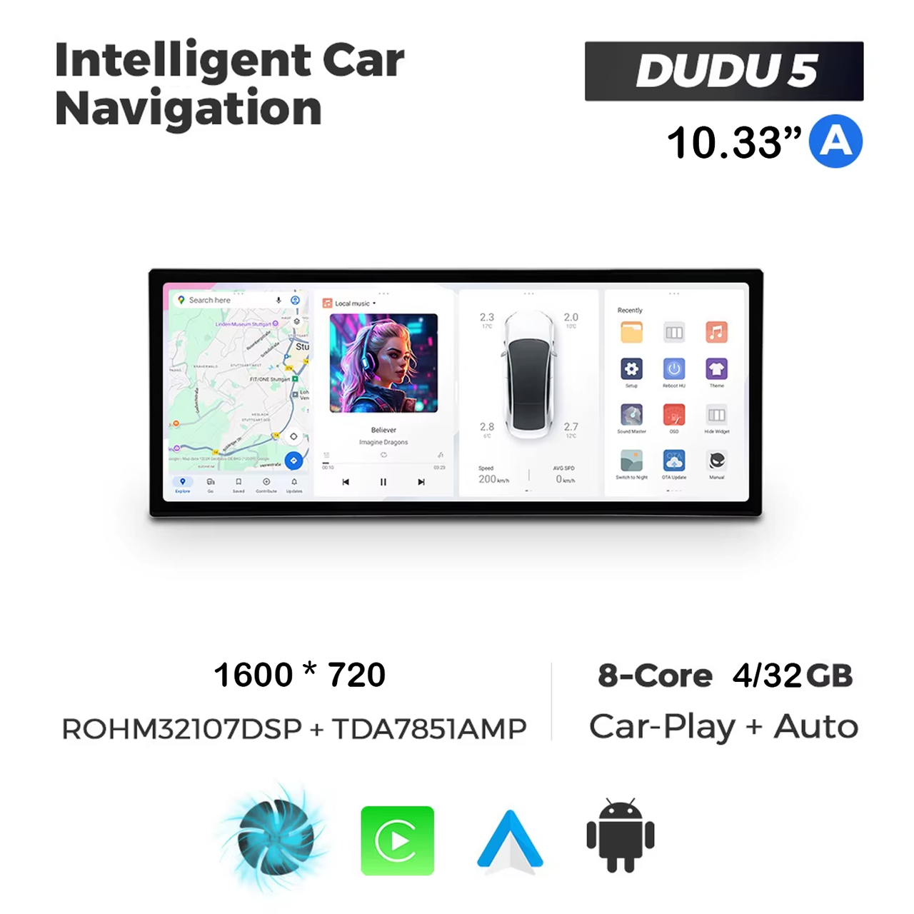7037810067_dudu-5-1033 DUDU 5 10.33" 2K QLED, 4/32, 360 (Style A) - Зображення 1