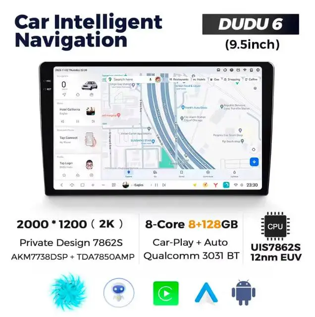 7037946469_dudu-6-95 DUDU 6 9.5" 2K QLED, 8/128, 360 - Зображення 1