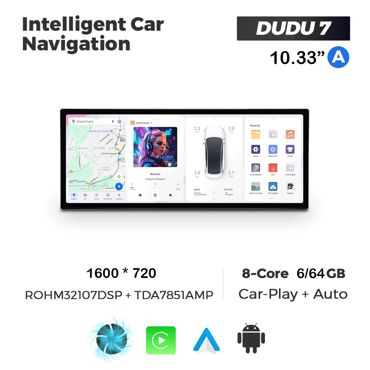 7037956336_dudu-7-1033 DUDU 7 10.33" 2K QLED, 6/64, 360 (Style A) - Зображення 1