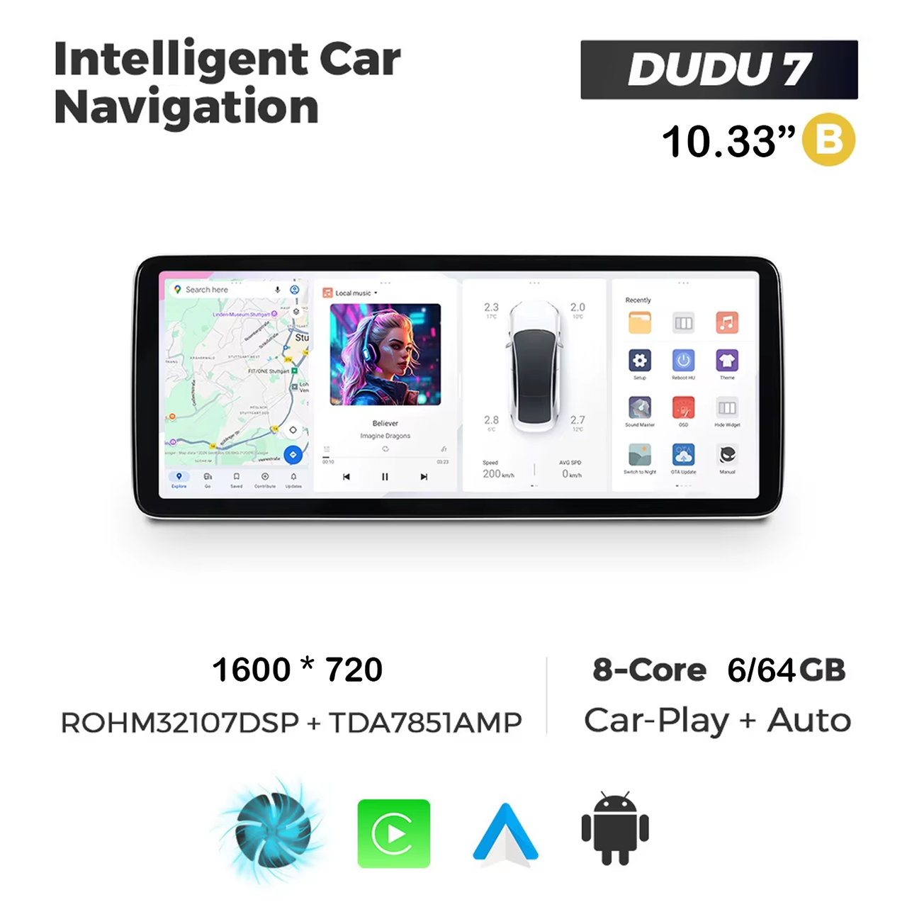 7037956877_dudu-7-1033 DUDU 7 10.33" 2K QLED, 6/64, 360 (Style B) - Зображення 1