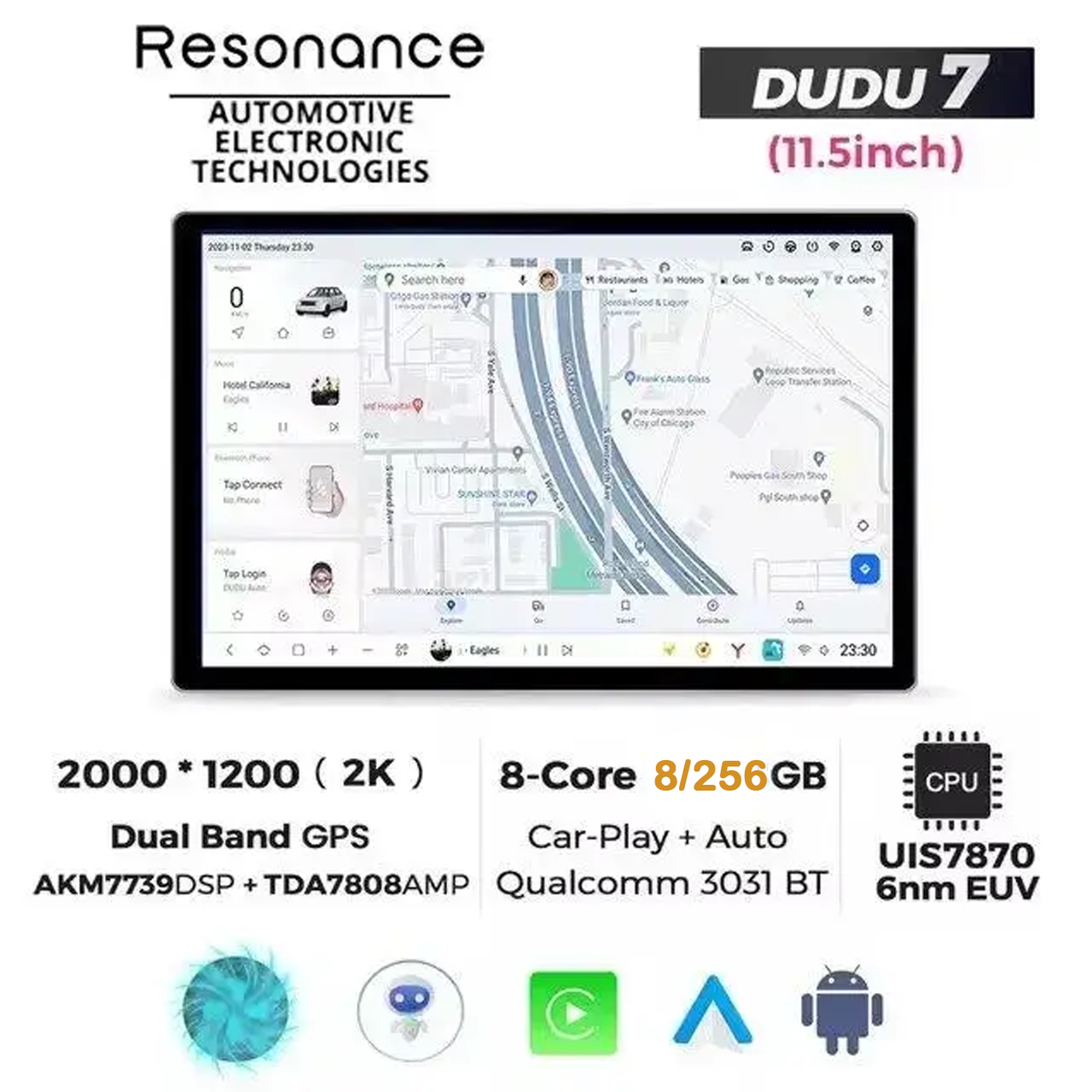 7037979170_dudu-7-115 DUDU 7 11.5" 2K QLED, 8/256 - Зображення 1