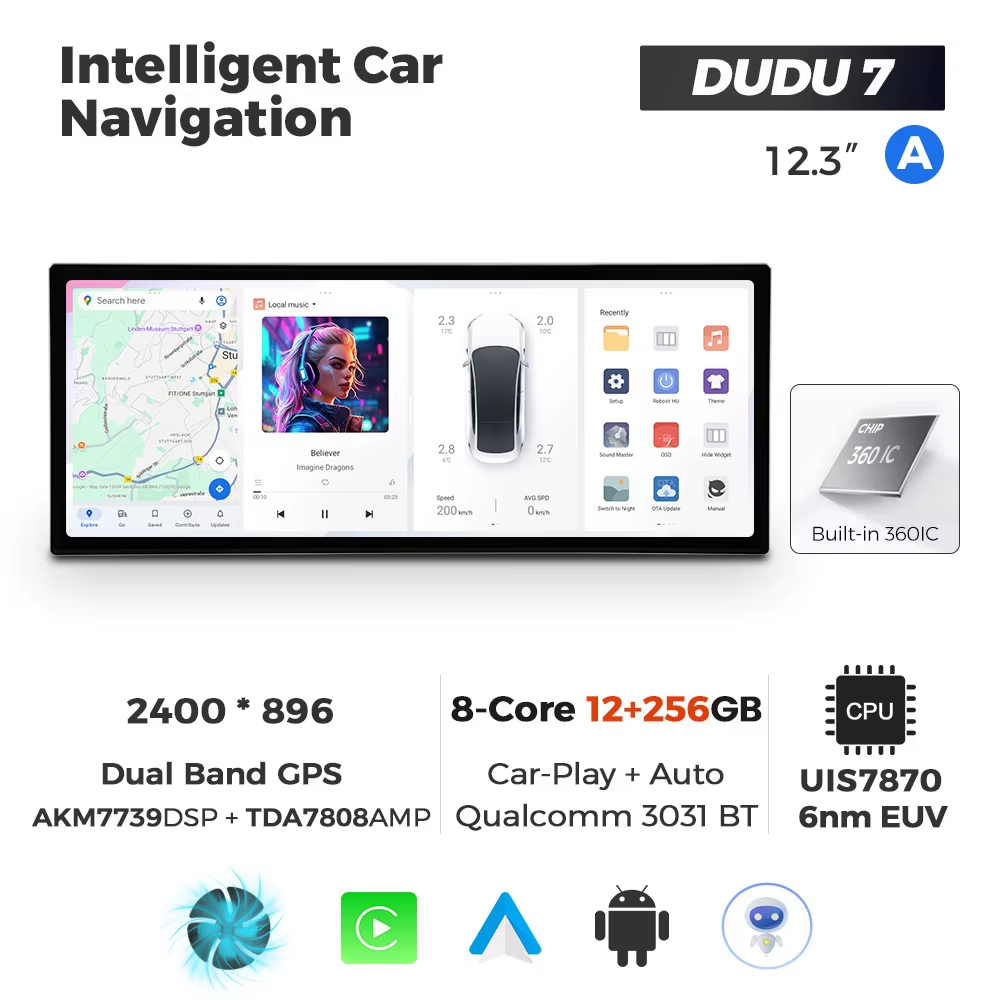 7037980243_dudu-7-123 DUDU 7 12.3" 2K QLED, 12/256, 360 (Style A) - Зображення 1