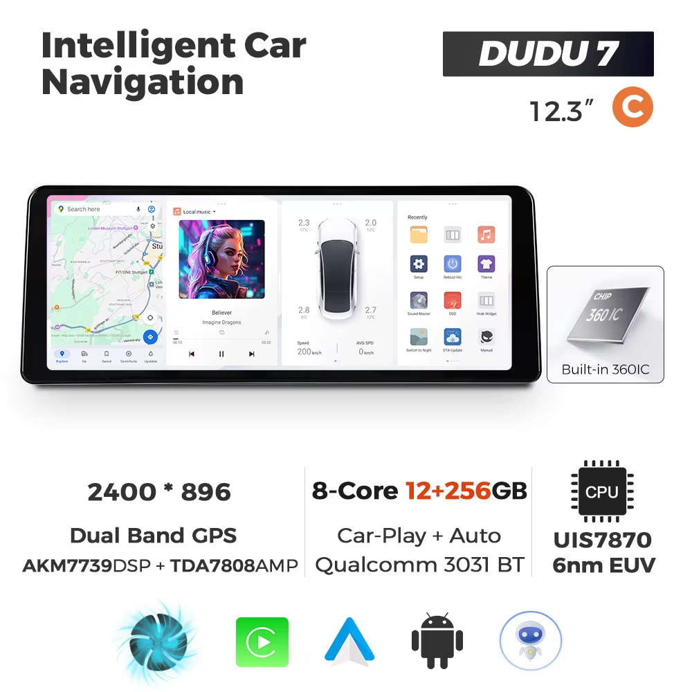 7037984667_dudu-7-123 DUDU 7 12.3" 2K QLED, 12/256, 360 (Style C) - Зображення 1