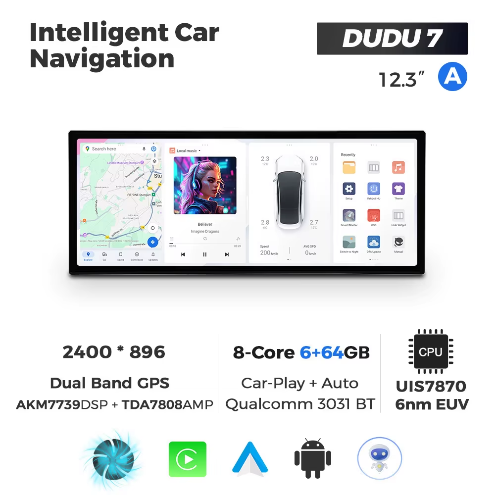 7037987904_dudu-7-123 DUDU 7 12.3" 2K QLED, 6/64, 360 (Style A) - Зображення 1