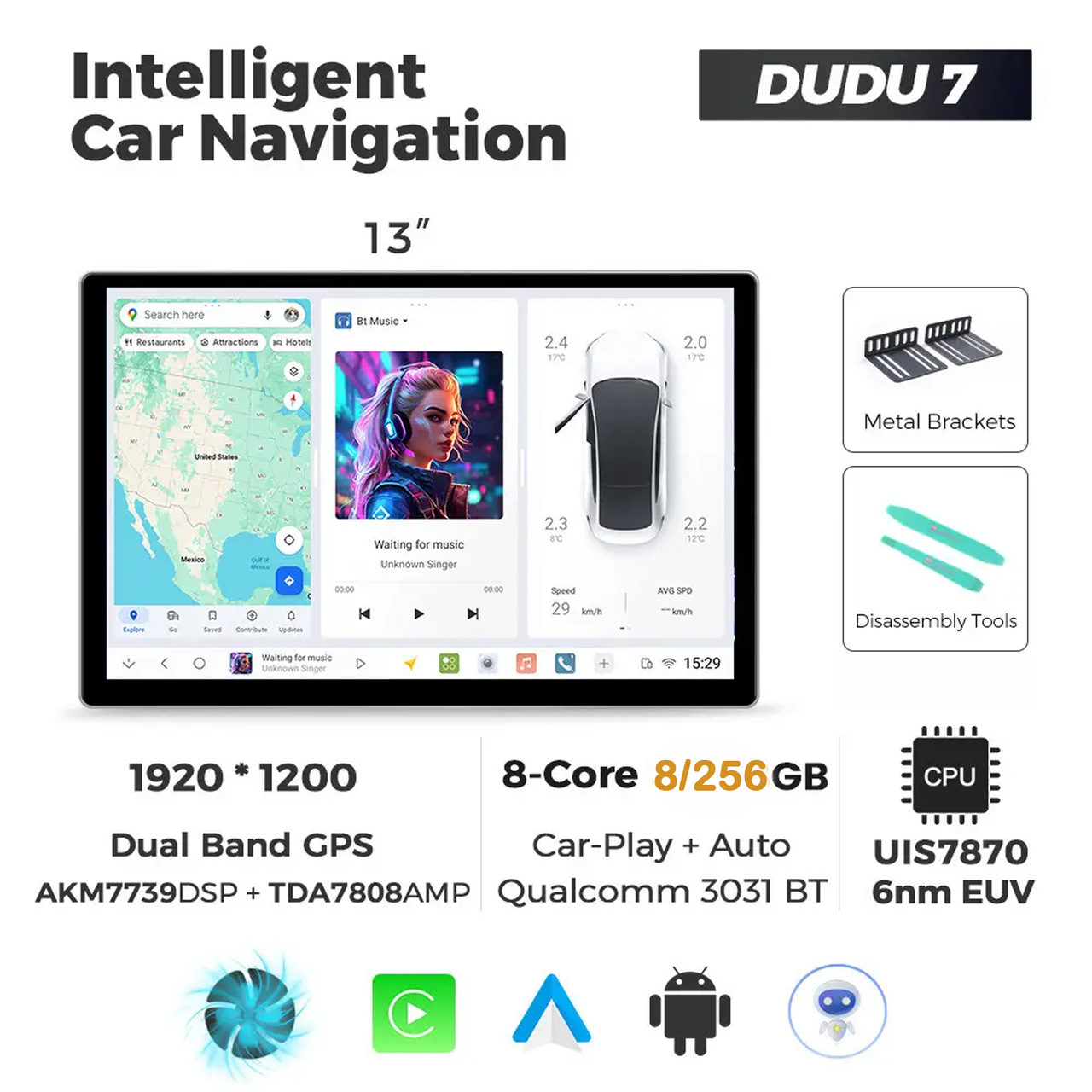 7038027684_dudu-7-13 DUDU 7 13" 2K QLED, 8/256 - Зображення 1
