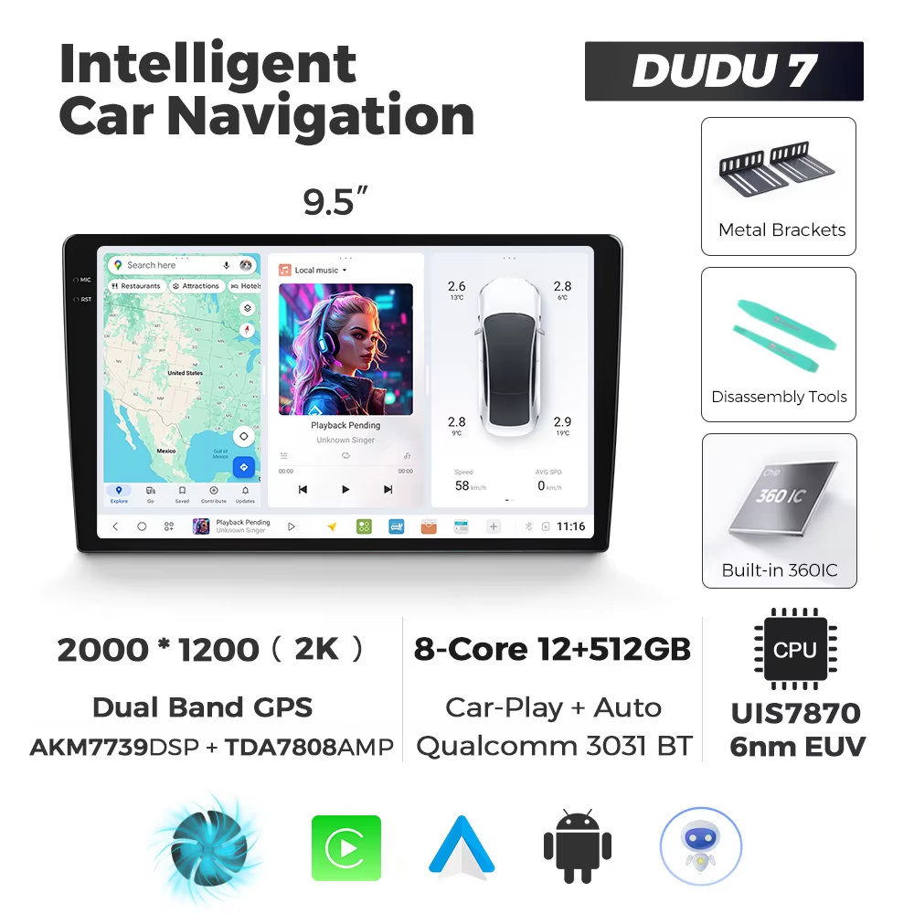 7038032196_dudu-7-95 DUDU 7 9.5" 2K QLED, 12/256, 360 - Зображення 1