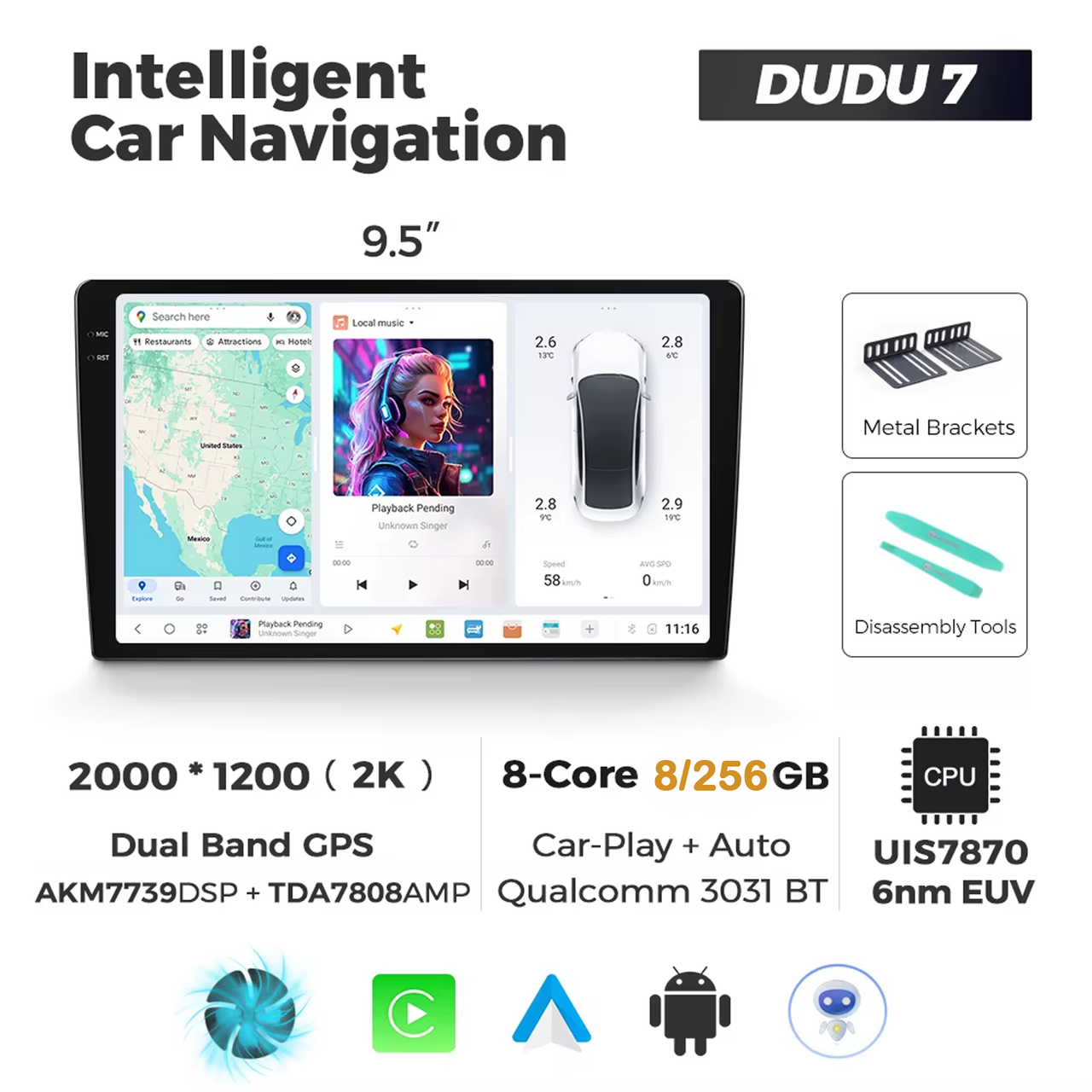 7038046764_dudu-7-95 DUDU 7 9.5" 2K QLED, 8/256 - Зображення 1