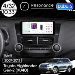 Магнітола Toyota Highlander Gen-2 (XU40) (2007-2013) [Low] DUDU 5 10.33" 2K QLED, 4/32, 360 (Style B)