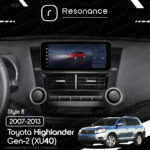 Магнітола Toyota Highlander Gen-2 (XU40) (2007-2013) [Low] DUDU 5 10.33" 2K QLED, 4/32, 360 (Style B) - Зображення 6