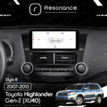 Магнітола Toyota Highlander Gen-2 (XU40) (2007-2013) [Low] DUDU 5 10.33" 2K QLED, 4/32, 360 (Style B) - Зображення 7