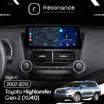 Магнітола Toyota Highlander Gen-2 (XU40) (2007-2013) [Low] Resonance L600 6/128 12.3" QLED, 360 (BMW Style) - Зображення 7