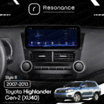 Магнітола Toyota Highlander Gen-2 (XU40) (2007-2013) [Low] Resonance L600 6/128 12.3" QLED, 360 (Mercedes-Benz Style) - Зображення 6