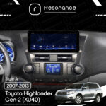 Магнітола Toyota Highlander Gen-2 (XU40) (2007-2013) [High, Gray] Resonance L300 4/32 10.33" QLED, 360 (Audi Style) - Зображення 6