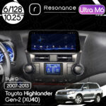 Магнітола Toyota Highlander Gen-2 (XU40) (2007-2013) [High, Gray] Resonance Ultra M6 (7862) 6/128, 10.25" QLED, 360 (BMW Style)