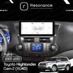 Магнітола Toyota Highlander Gen-2 (XU40) (2007-2013) [High, Gray] DUDU 5 10.33" 2K QLED, 4/32, 360 (Style A) - Зображення 7