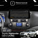 Магнітола Toyota Highlander Gen-2 (XU40) (2007-2013) [High, Gray] Resonance L300 4/32 12.3" QLED, 360 (BMW Style) - Зображення 8