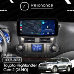 Магнітола Toyota Highlander Gen-2 (XU40) (2007-2013) [High, Gray] Resonance L300 4/32 12.3" QLED, 360 (Mercedes-Benz Style) - Зображення 7