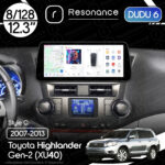 Магнітола Toyota Highlander Gen-2 (XU40) (2007-2013) [High, Gray] DUDU 6 12.3" 2K QLED, 8/128, 360 (Style C)