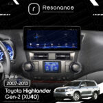 Магнітола Toyota Highlander Gen-2 (XU40) (2007-2013) [High, Gray] Resonance L300 4/32 12.3" QLED, 360 (Audi Style) - Зображення 6