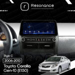 Магнітола Toyota Corolla 10 (E140, E150) (2006-2013) [Gray] Resonance L600 6/128 10.33" QLED, 360 (BMW Style) - Зображення 6