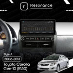 Магнітола Toyota Corolla 10 (E140, E150) (2006-2013) [Gray] Resonance L300 4/32 10.33" QLED, 360 (Audi Style) - Зображення 8