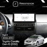 Магнітола Toyota Corolla 10 (E140, E150) (2006-2013) [Gray] DUDU 5 10.33" 2K QLED, 6/128, 360 (Style B) - Зображення 7