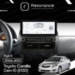 Магнітола Toyota Corolla 10 (E140, E150) (2006-2013) [Gray] DUDU 5 10.33" 2K QLED, 6/128, 360 (Style B) - Зображення 9