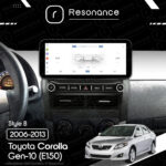 Магнітола Toyota Corolla 10 (E140, E150) (2006-2013) [Gray] DUDU 7 12.3" 2K QLED, 6/64, 360 (Style B) - Зображення 6