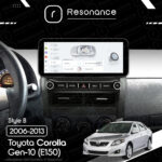 Магнітола Toyota Corolla 10 (E140, E150) (2006-2013) [Gray] DUDU 7 12.3" 2K QLED, 6/64, 360 (Style B) - Зображення 8